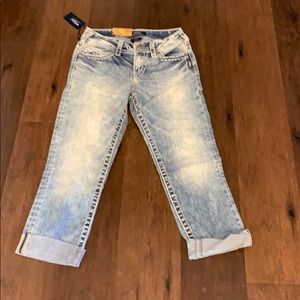 New Silver Jean Capris